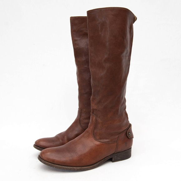 Frye Shoes - Frye Women's Melissa Button Back Zip Riding Boot Size 7